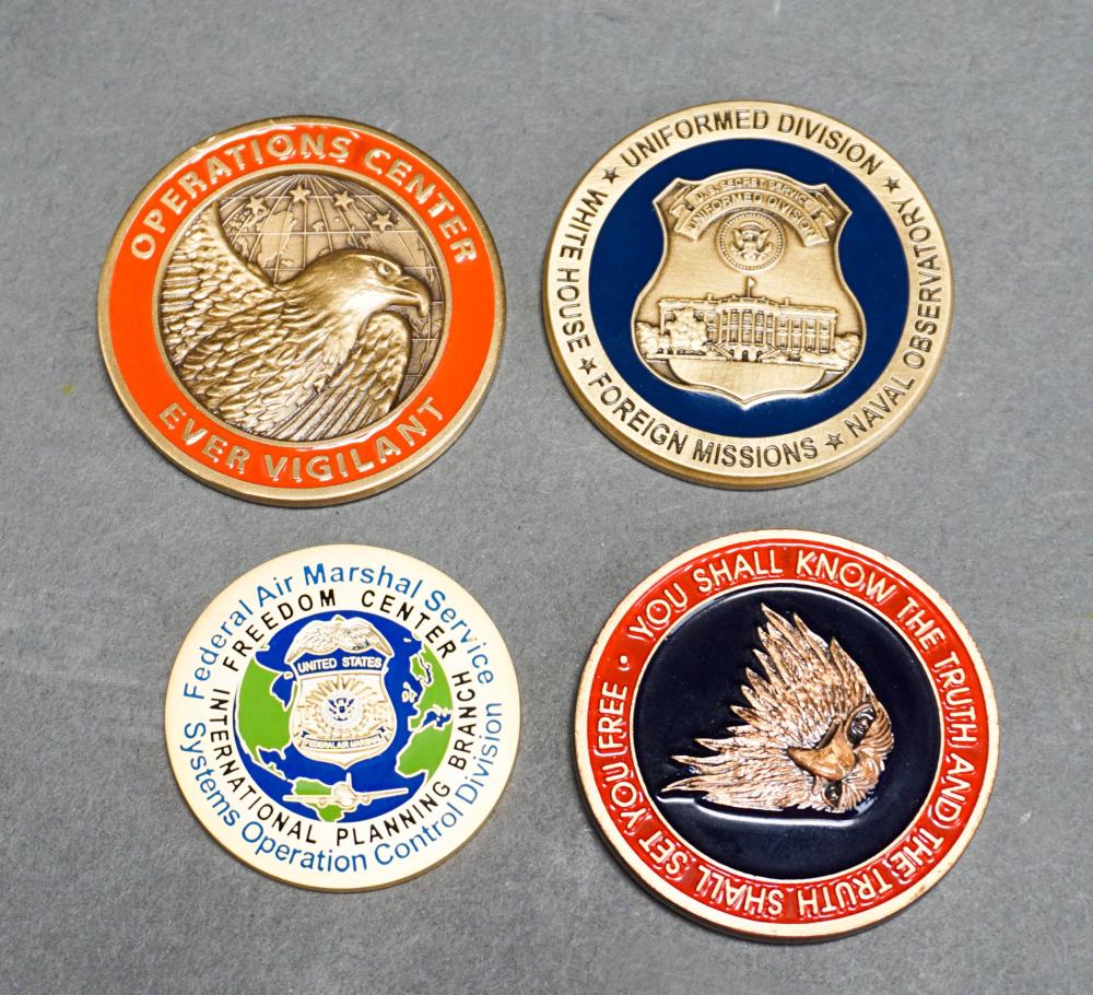 FOUR ASSORTED CHALLENGE COINS CIA  32baf7