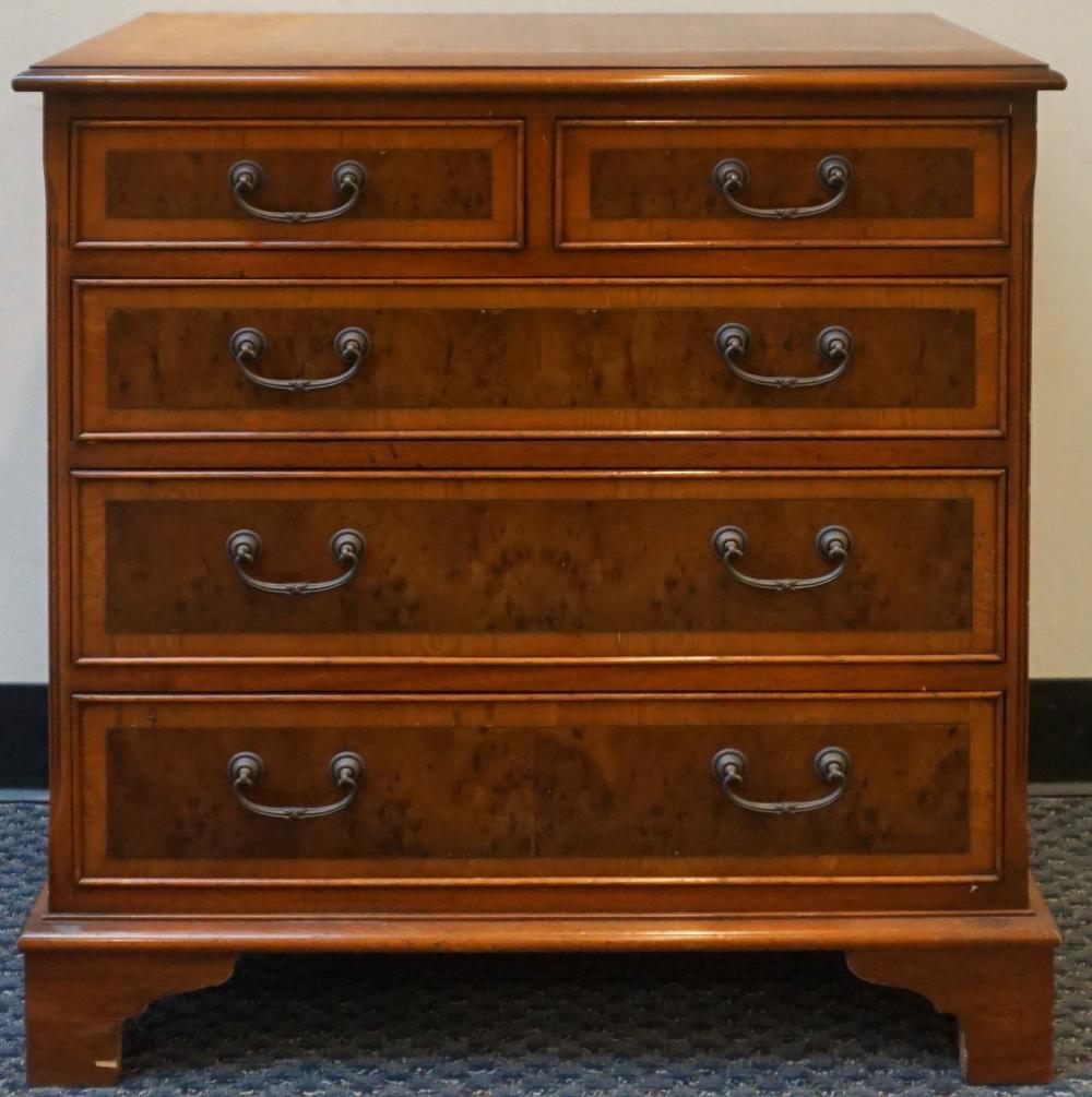 GEORGE III STYLE YEWWOOD CHEST 32bb26