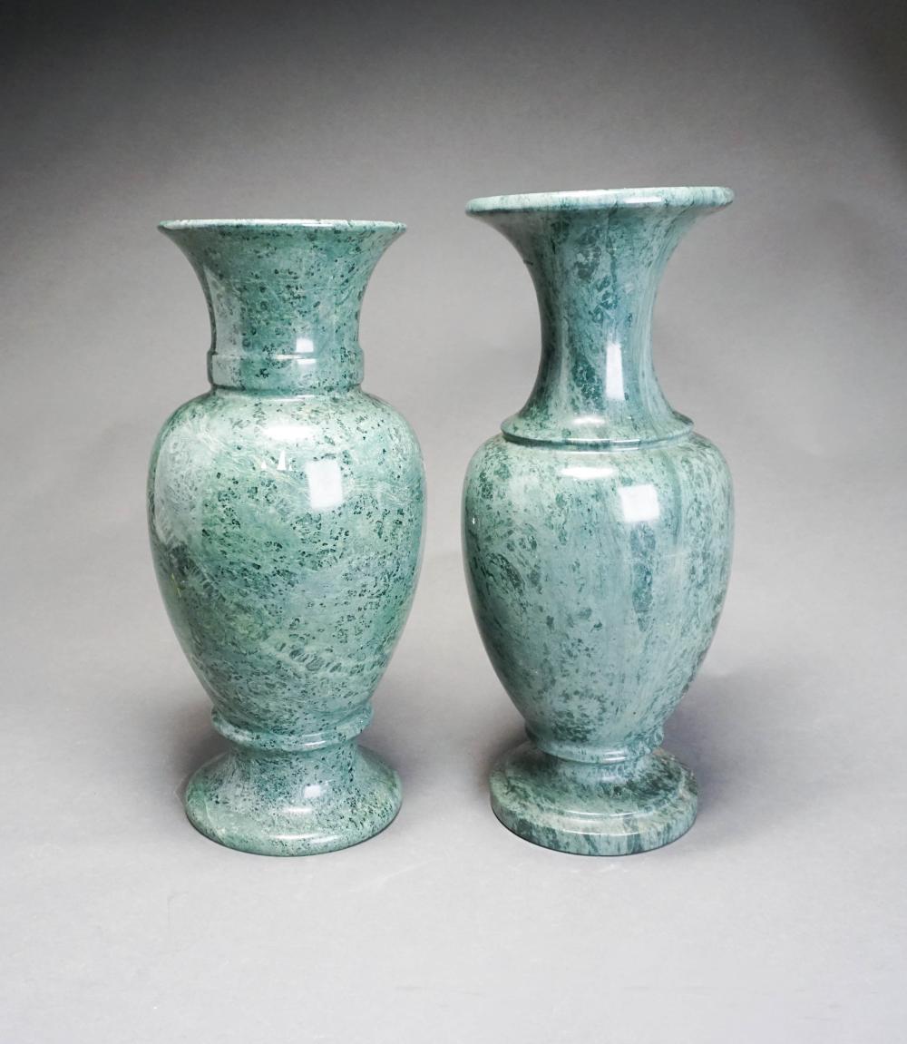 PAIR CONTEMPORARY GREEN MARBLE 32bb39