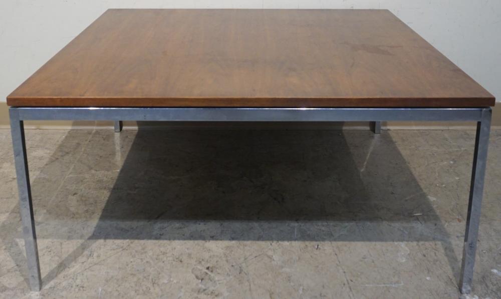 FLORENCE KNOLL WALNUT TOP CHROME 32bb77