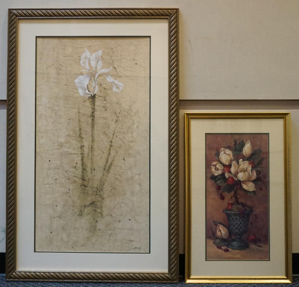 STILL LIFE OF FLOWERS TWO PHOTOLITHOGRAPHS  32bb88
