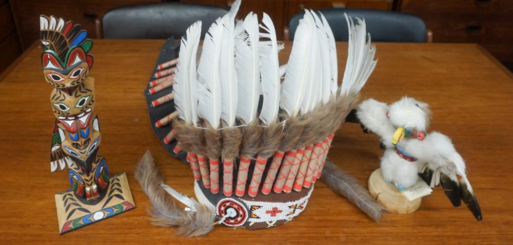 AMERICAN INDIAN STYLE HEADDRESS AND