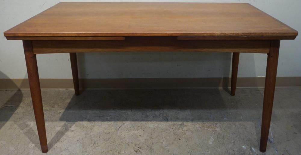 DANISH TEAK DINING TABLE WITH PULL-OUT