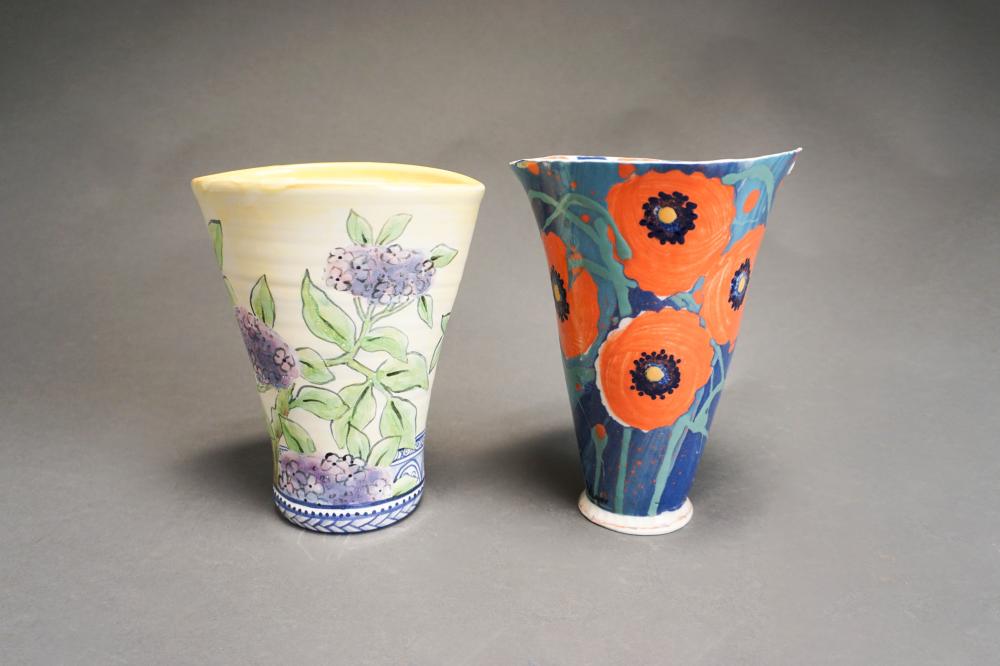 TWO CERAMIC VASES (MARY VIGOR AND