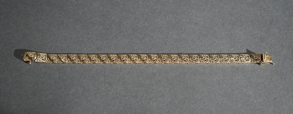 14-KARAT YELLOW-GOLD LINK BRACELET,