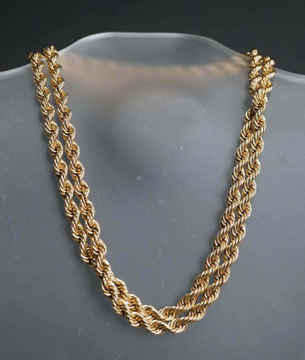 14-KARAT YELLOW-GOLD ROPE CHAIN