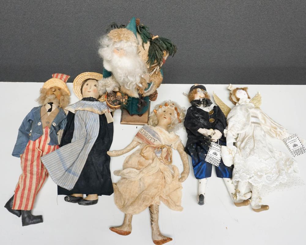 COLLECTION OF SIX ASSORTED DOLLSCollection
