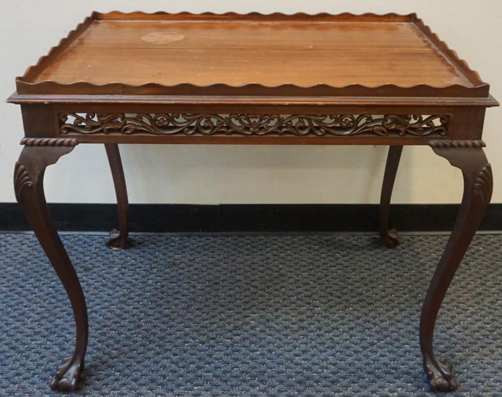 GEORGE III STYLE MAHOGANY GALLERIED 32bd2d