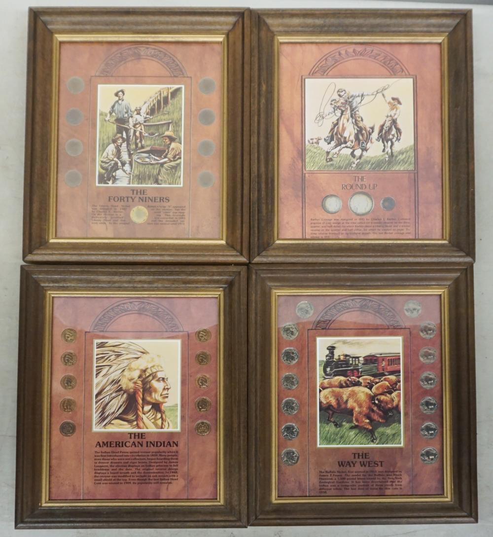 COLLECTION OF FRAMED AMERICAN COIN