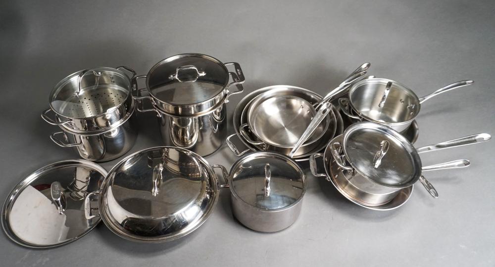 GROUP OF ALL CLAD STAINLESS STEEL 32be01