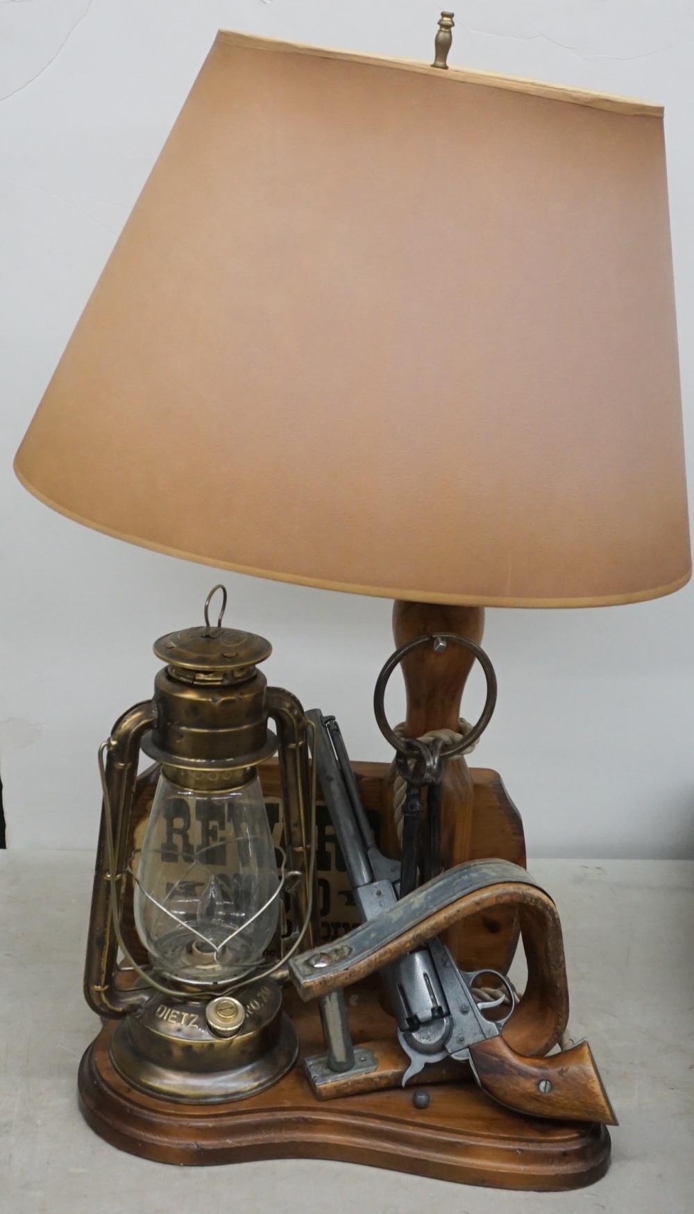 WILD WEST DECORATED LAMP H OVERALL  32be1b