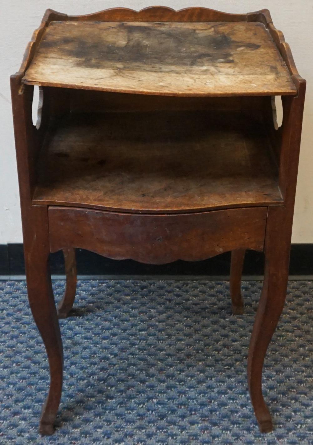 LOUIS XV STYLE WALNUT SIDE TABLE,