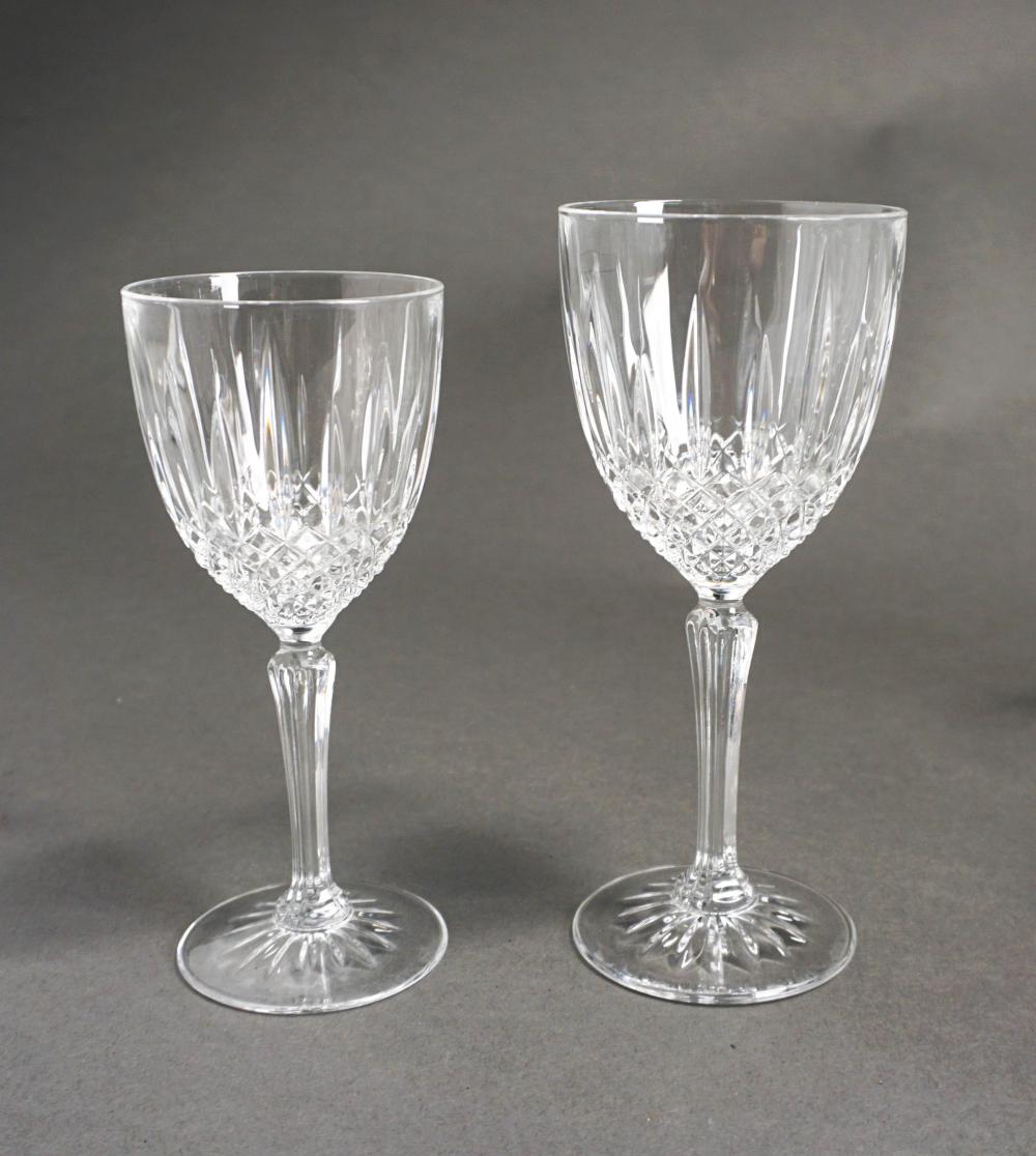 , THIRTY-TWO PIECE MOLDED GLASS