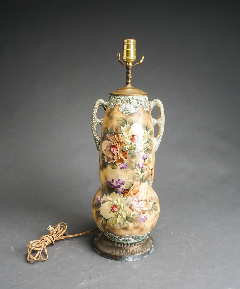 JAPANESE FLORAL DECORATED CERAMIC