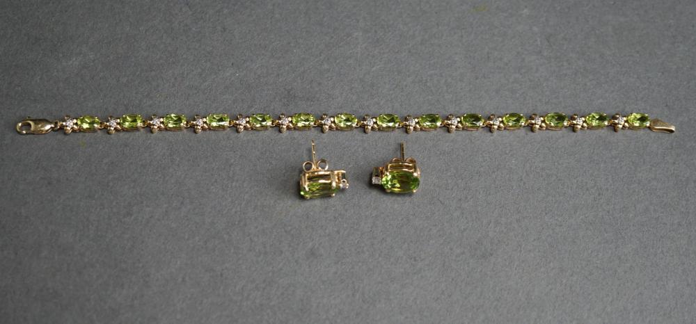 14 KARAT YELLOW GOLD PERIDOT AND 32c036