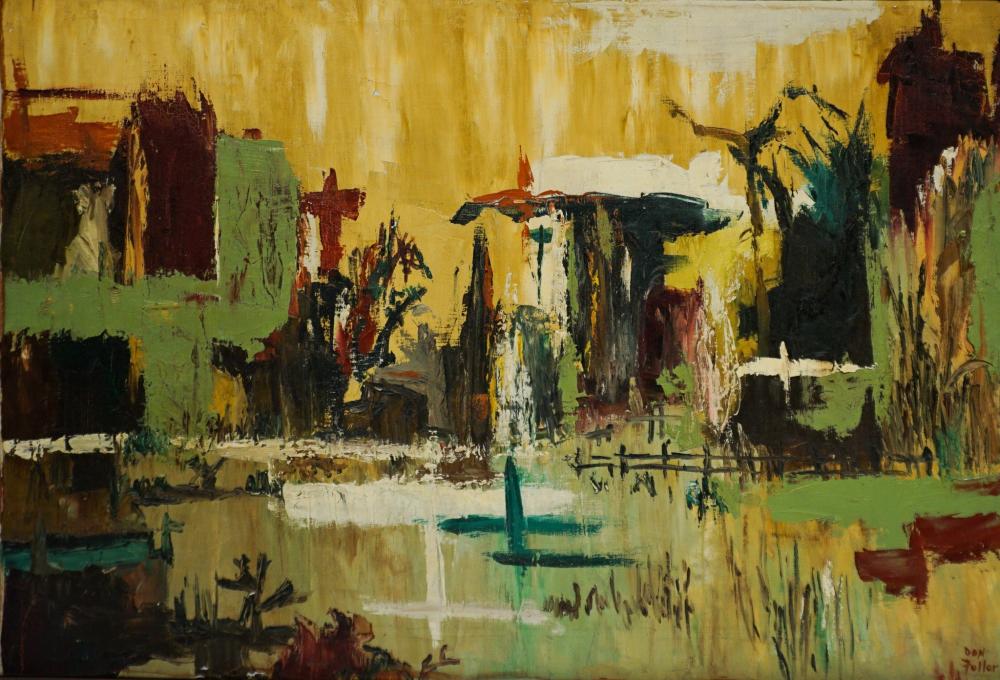 DON FULLER ABSTRACT CITYSCAPE  32c092
