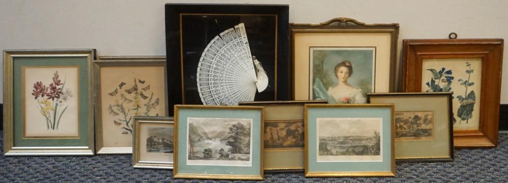 COLLECTION OF FRAMED PRINTS, ENGRAVINGS,