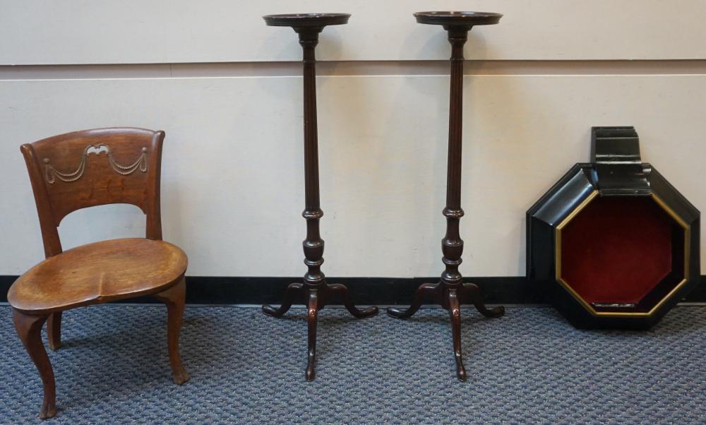 PAIR OF QUEEN ANNE STYLE MAHOGANY