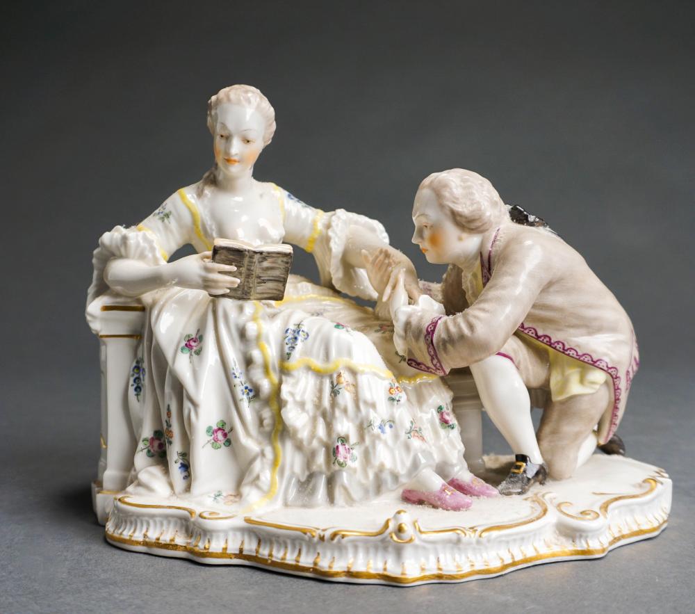 NYMPHENBURG PORCELAIN FIGURAL GROUP,