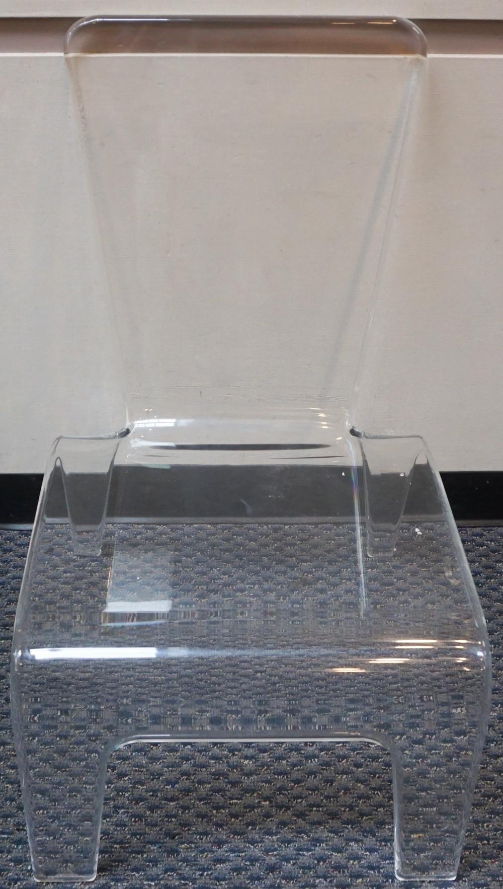 MODERN ACRYLIC SIDE CHAIR H OVERALL  32c225