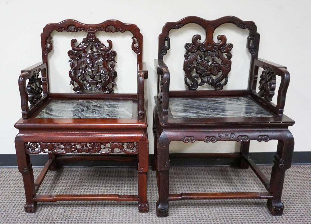 PAIR SOUTHEAST ASIAN EXPORT MARBLE