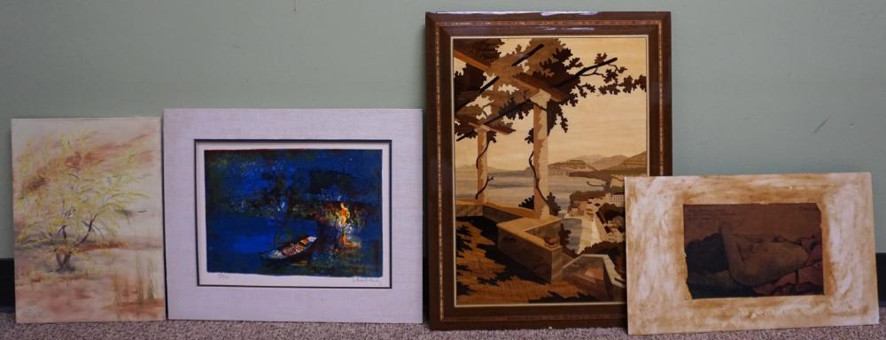 COLLECTION WITH FOUR UNFRAMED WORKS