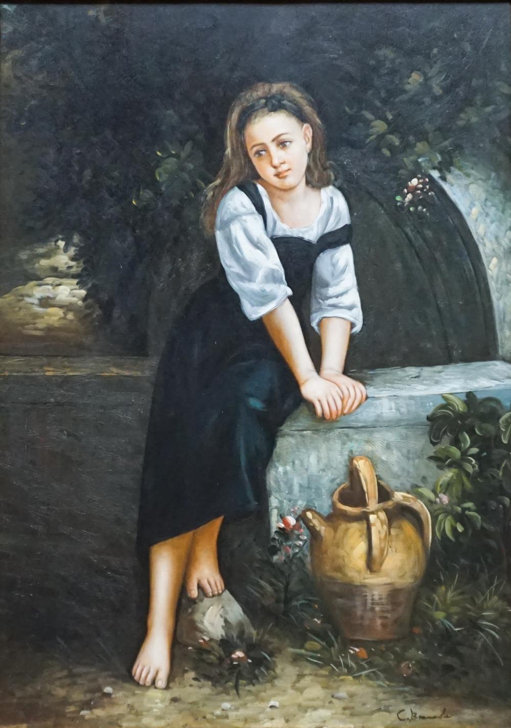 C. BRAMANTA, YOUNG GIRL BESIDE