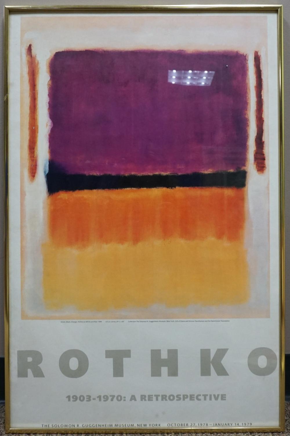 AFTER ROTHKO, 1903-1970: A RETROSPECTIVE,