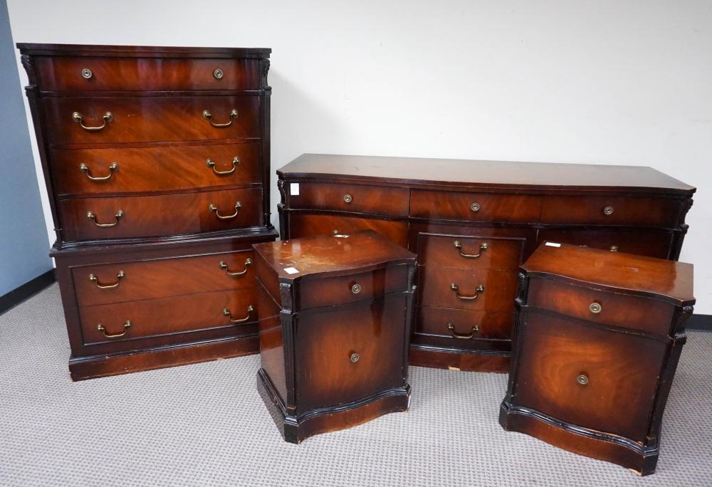 CHIPPENDALE STYLE FRUITWOOD DOUBLE 32c3dc
