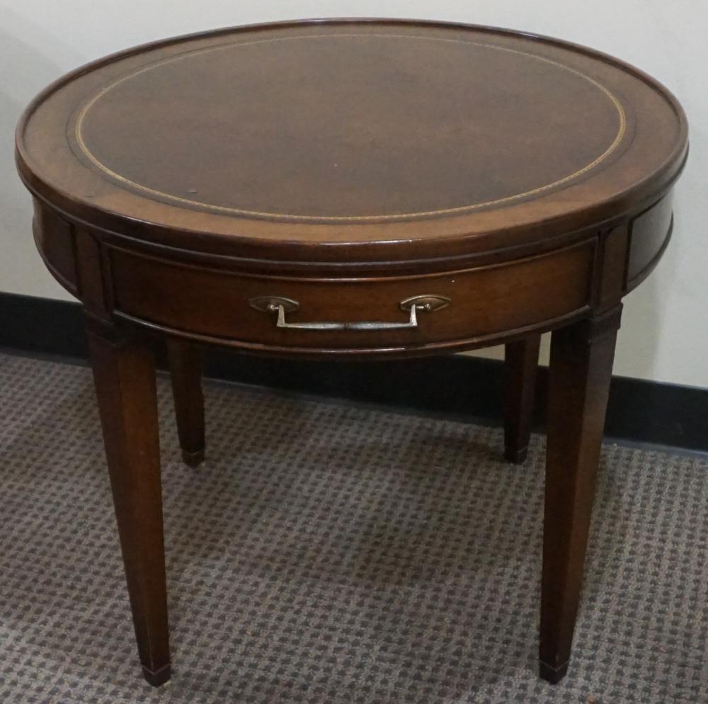 HEKMAN LEATHER TOP FRUITWOOD ROUND