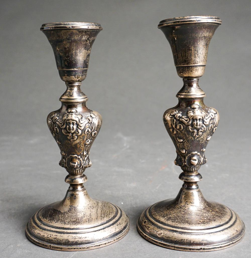 PAIR GARDEN SILVERSMITHS WEIGHTED 32c466