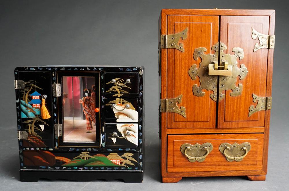 TWO SOUTHEAST ASIAN JEWELRY CHESTS,