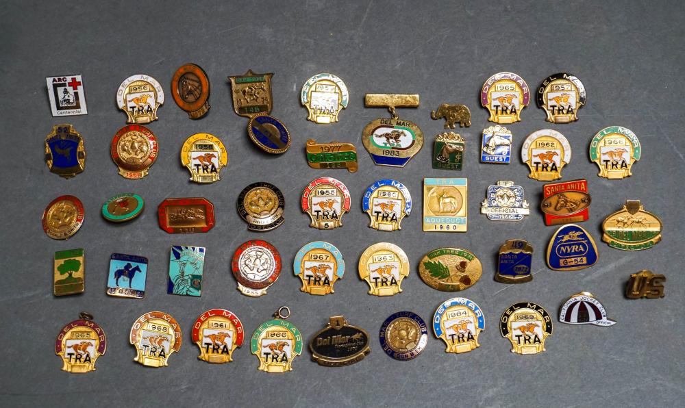 COLLECTION OF DEL MAR RACETRACK PINS,