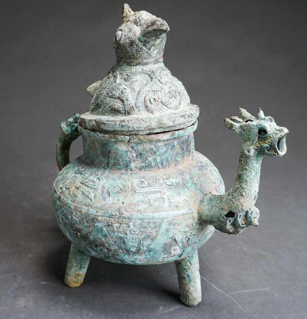 CHINESE ARCHAIC STYLE VERDIGRIS 32c491