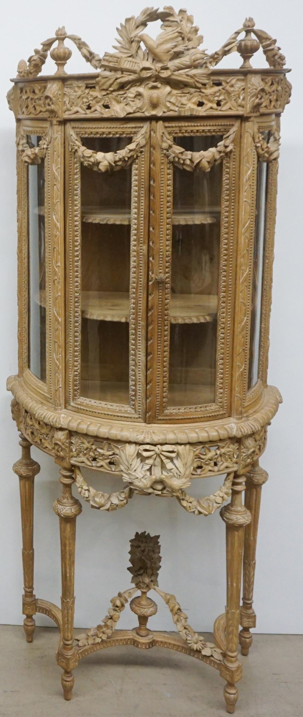 LOUIS XVI STYLE CARVED PINE TWO