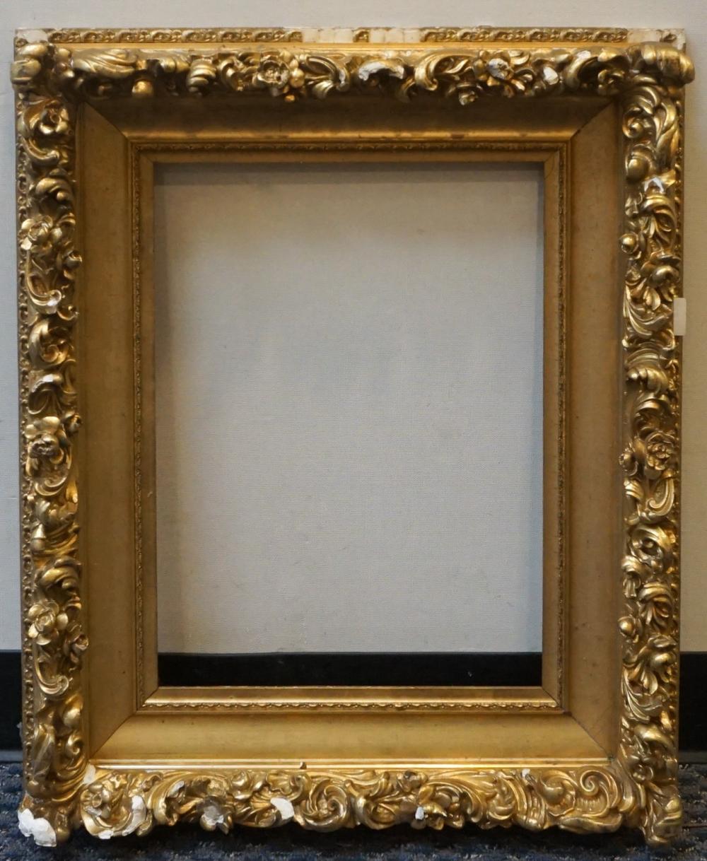 ROCOCO STYLE GILT GESSO FRAME,