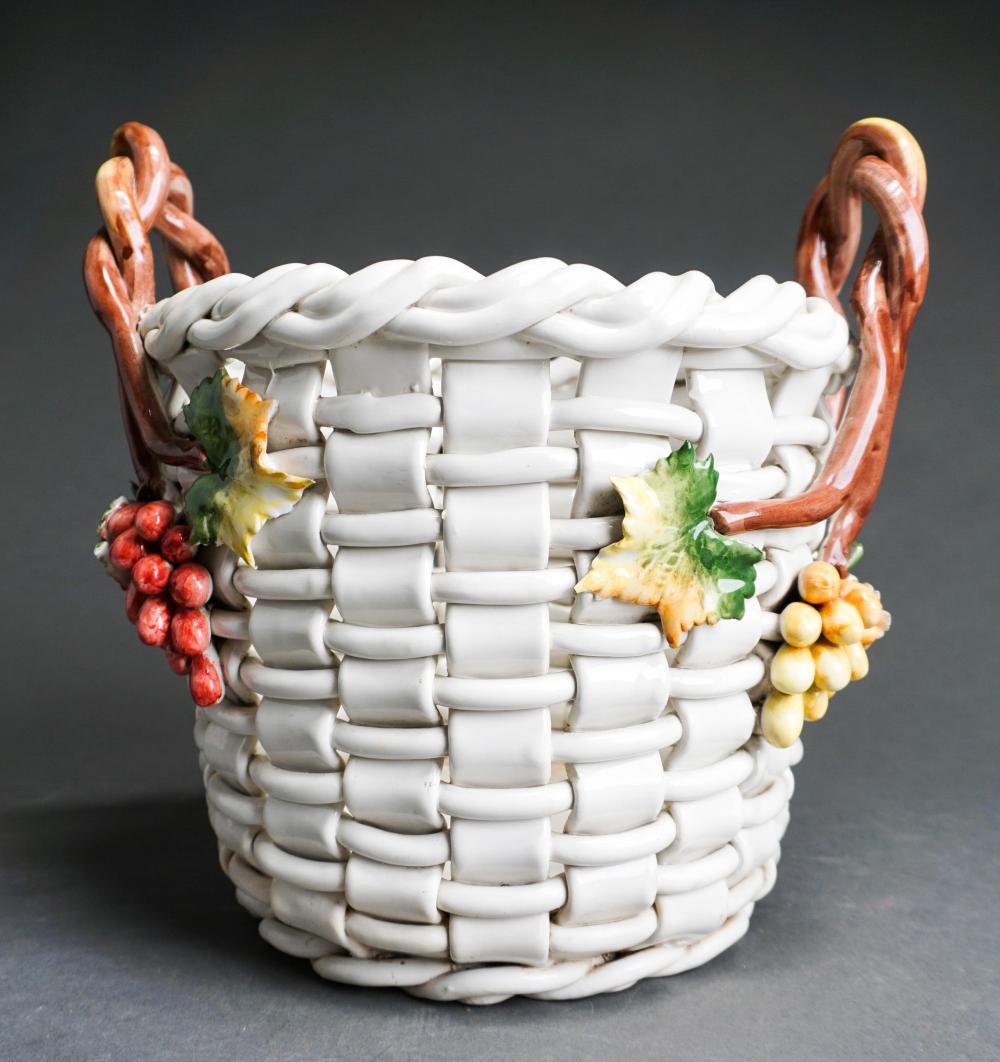 ITALIAN BASKET WEAVE FORM CERAMIC