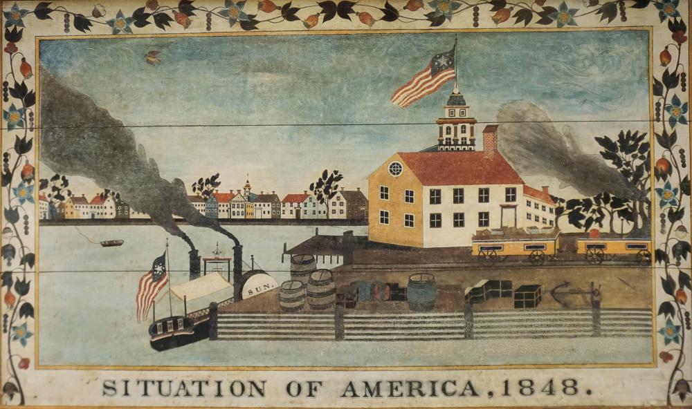 'SITUATION OF AMERICA', 1848, REPRODUCTION