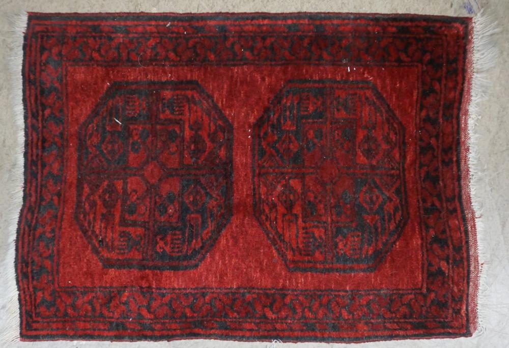 AFGHAN RUG 3 FT 11 IN X 2 FT 2 32c545