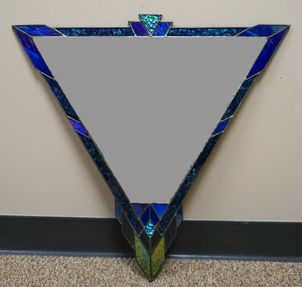 ART DECO STYLE STAINED GLASS FRAME