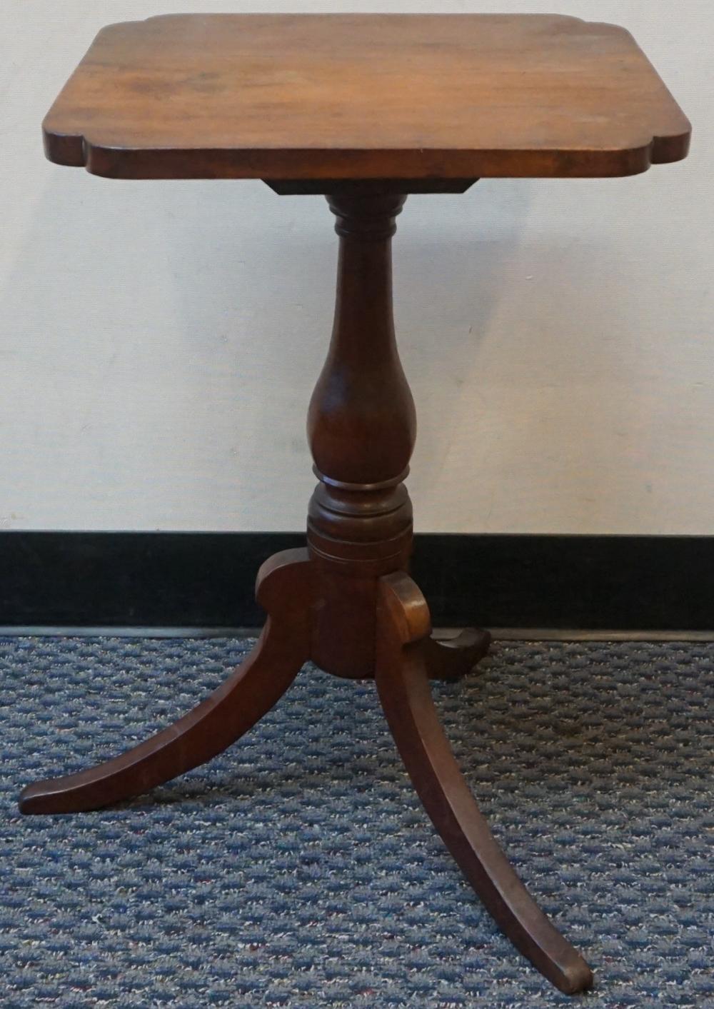 FEDERAL CHERRY TRIPOD CANDLESTAND,