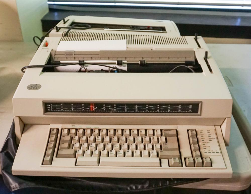 TWO IBM ELECTRIC TYPEWRITERS: PERSONAL