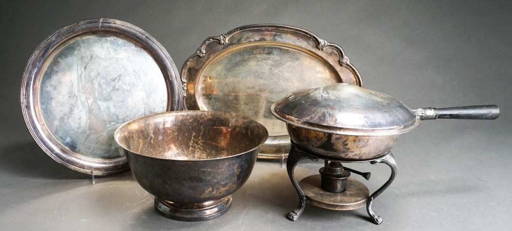 FOUR AMERICAN SILVER PLATE HOLLOWARE 32c6f2