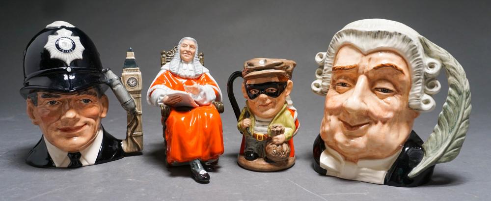 THREE ROYAL DOULTON TOBY MUGS AND 32c702