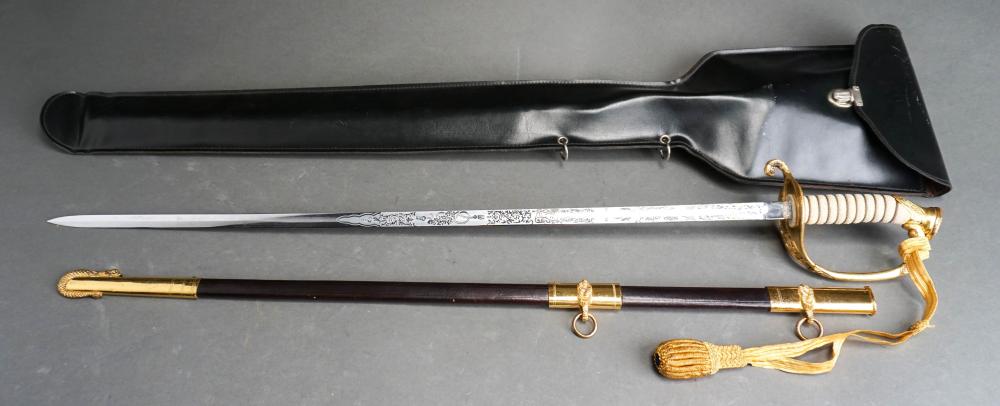 U S NAVY CEREMONIAL SWORD WITH 32c707