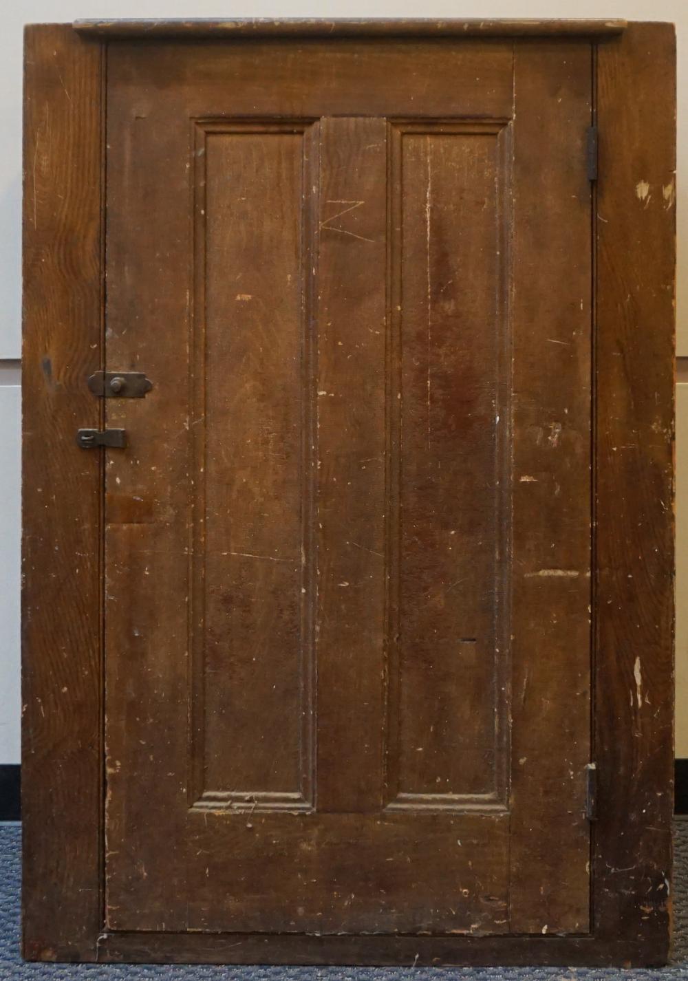 AMERICAN OCHRE GRAIN PAINTED SINGLE-DOOR