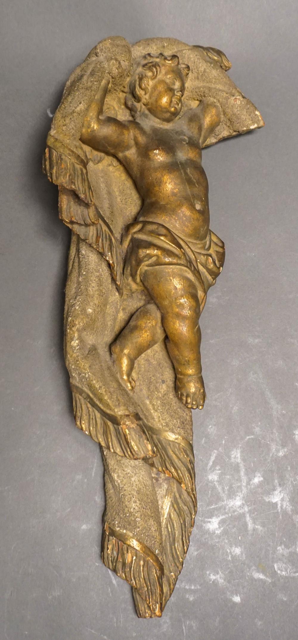 CONTINENTAL CARVED GESSO WOOD FIGURE 32c758