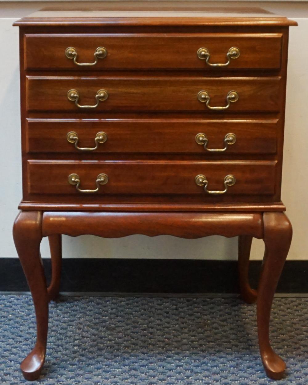 QUEEN ANNE STYLE CHERRY FOUR DRAWER