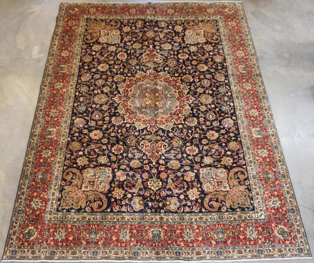 PERSIAN TABRIZ RUG 13 FT 3 IN 32c7dd