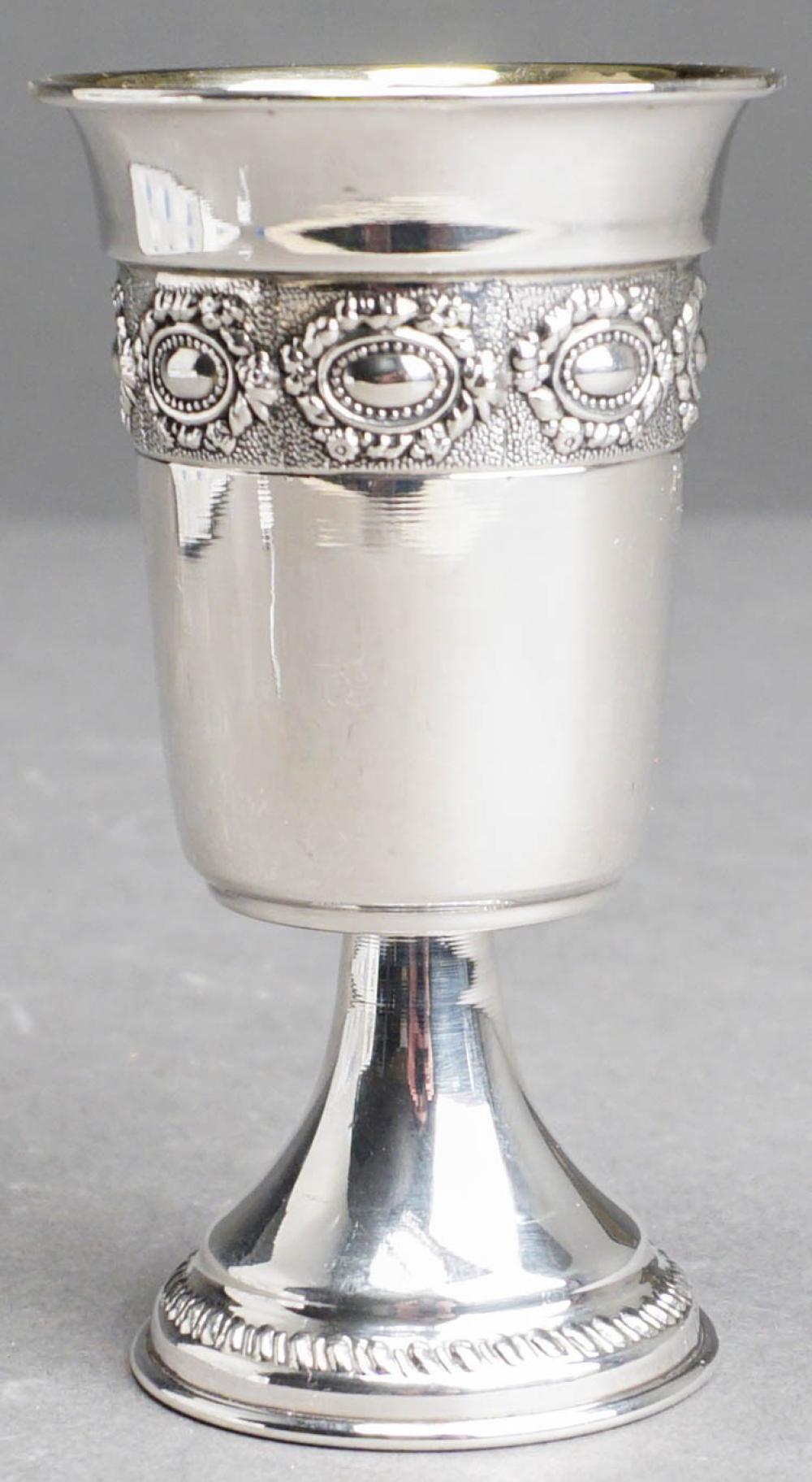 STERLING SILVER GILT WASH KIDDUSH 32c8f3